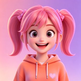 元气少女甜酱人设头像